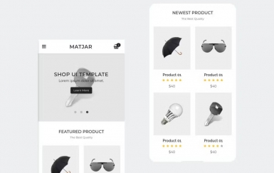 Matjar – 极简 UI 电子商务移动模板