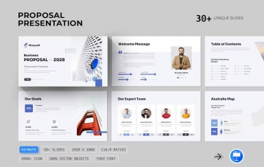 商业计划书 PowerPoint 演示模板