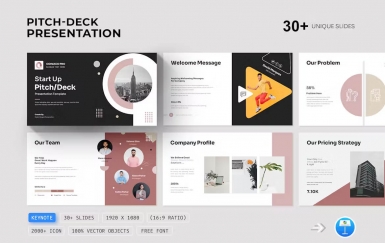 Pitch-Deck 主题演讲模板