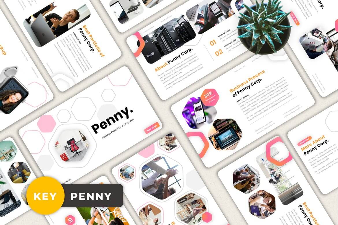 Penny - 创意商业主题演讲模板