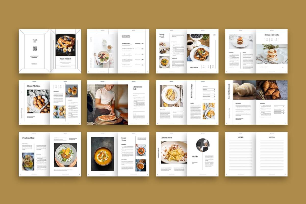 24页创意食谱宣传手册