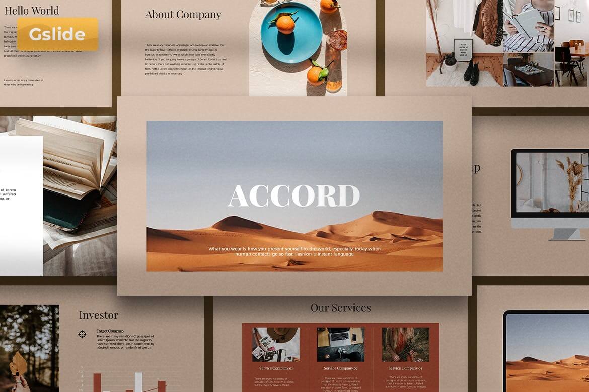 Accord - 谷歌幻灯片演示模板