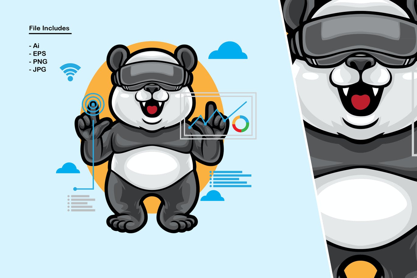 熊猫虚拟现实插图