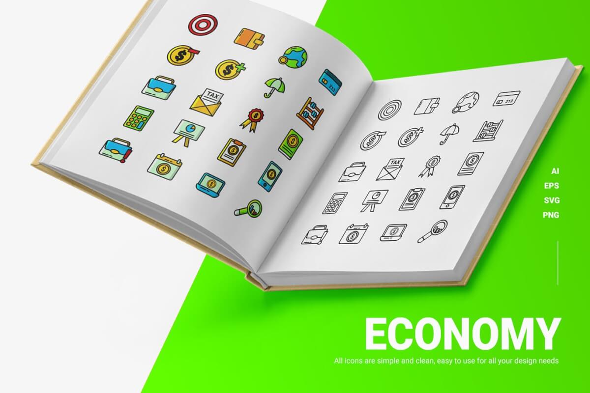 财务经济icon图标