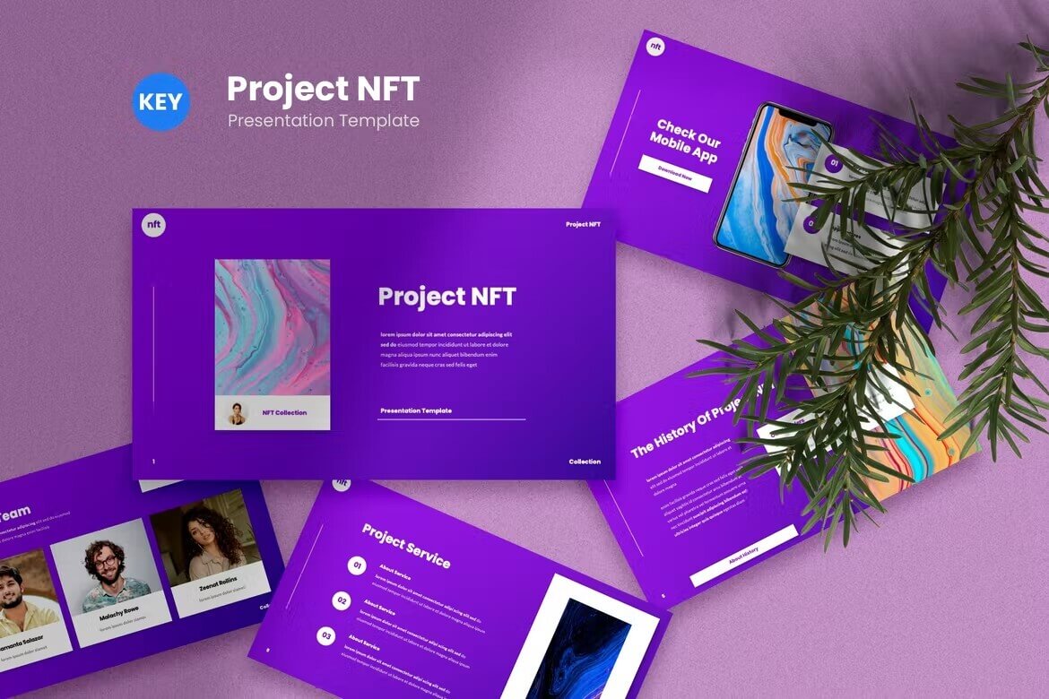 NFT 项目 - 创意主题演讲模板