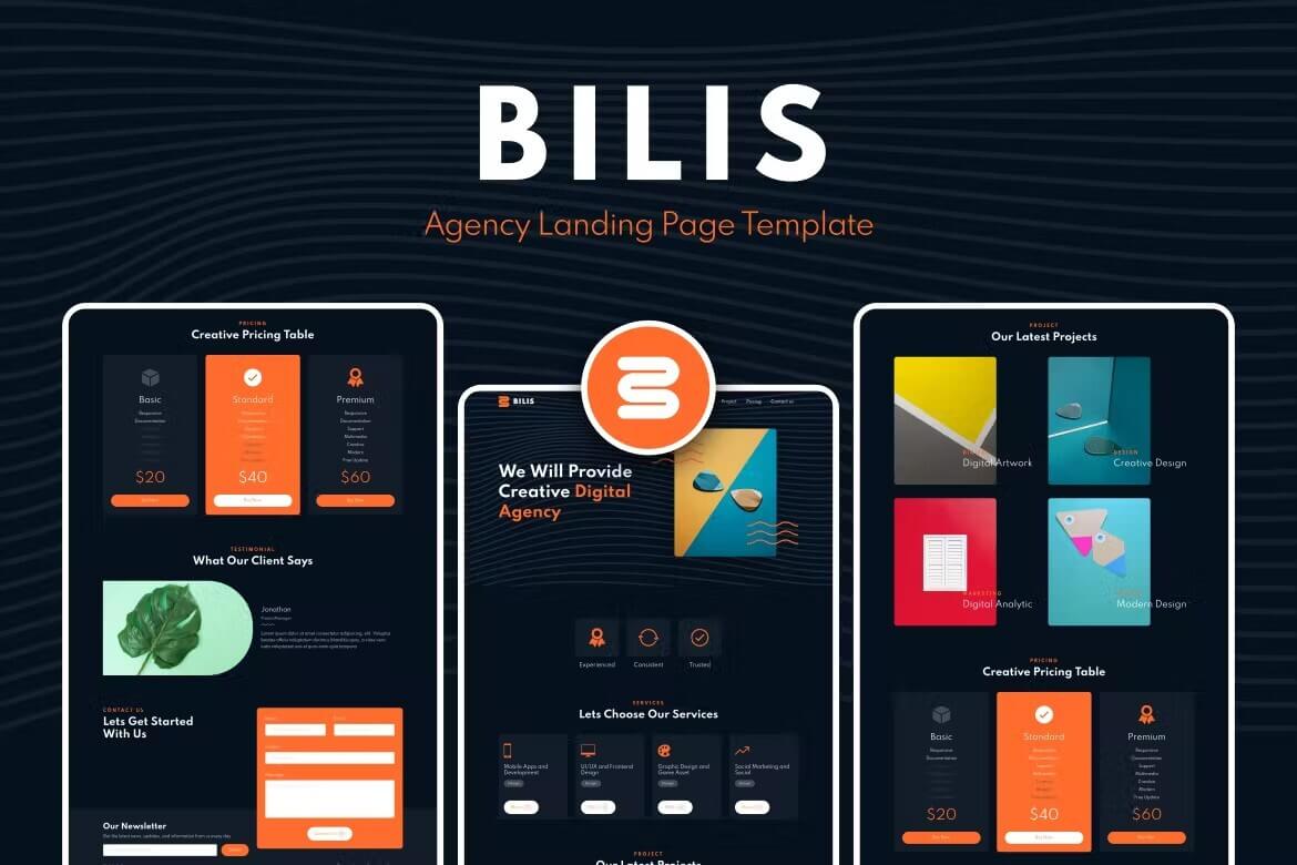 Bilis - 代理登陆页面模板