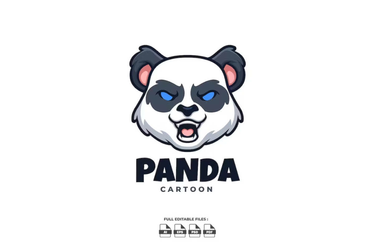 熊猫卡通标志